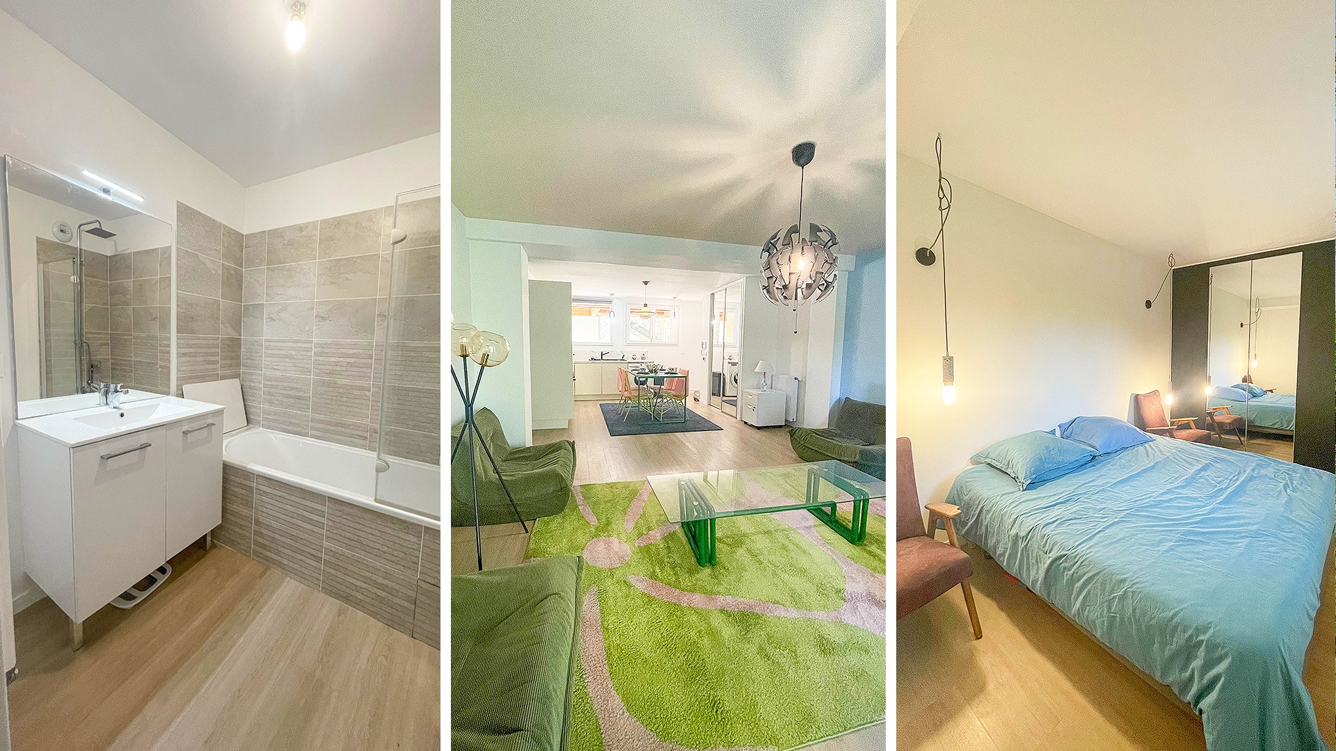 Tryptique de photos internes Feel Wood